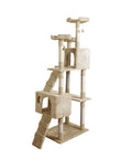 PaWz 184cm Cat Trees Scratching Post Beige-1831593107041423361