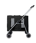 PaWz Pet Stroller Dog Cat Cage Carrier Black-1910112952061661185