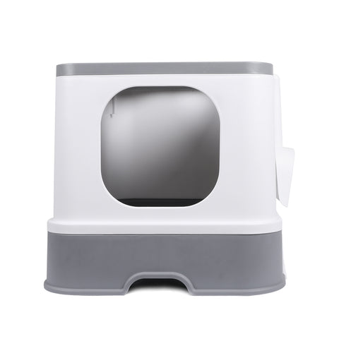 PaWz Cat Litter Box Fully Enclosed Kitty Grey-1848848510464692225