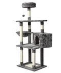 PaWz 130cm Cat Tree Toy Scratching Post Grey-1864184314355388417