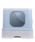 PaWz Cat Litter Box Fully Enclosed Kitty Blue-1864184493691244545