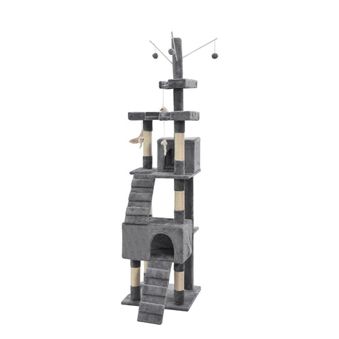 PaWz Cat Tree Scratching Post Scratcher Grey-1831592640299274241