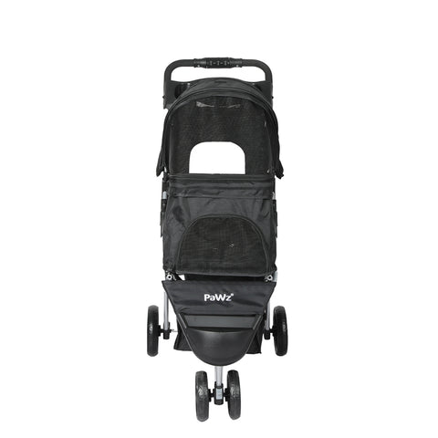 PaWz Large Pet Stroller Dog Cat Carrier Black-1864184623848886273