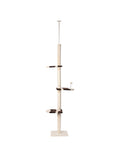 PaWz Cat Scratching Post Tree Condo Beige-1864184526205489153