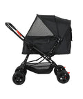 PaWz Pet Stroller Dog Cat Carrier Foldable Black-1831593120043765761