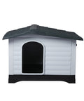 PaWz Dog Kennel Outdoor Indoor Plastic L Grey-1910112970902474753