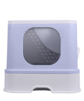 PaWz Cat Litter Box Fully Enclosed Toilet Purple-1910112951273132033