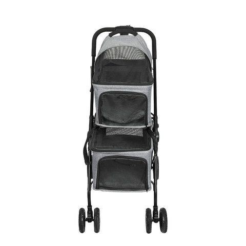 PaWz Two-tier Pet Stroller Double Dog-1910112546879311873