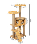 PaWz Cat Tree Scratching Post Scratcher-1864184536561225730