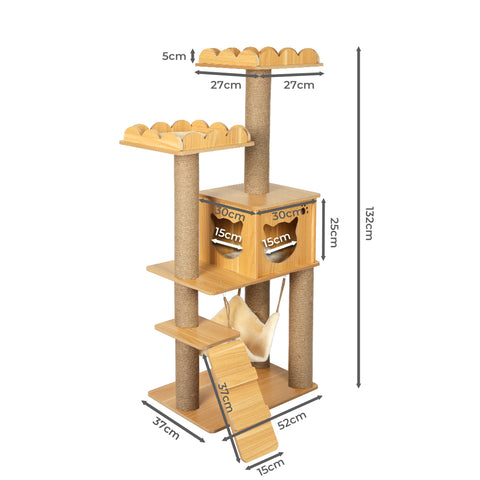 PaWz Cat Tree Scratching Post Scratcher-1864184536561225730