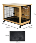 PaWz Wooden Wire Dog Kennel Side End XL X-Large-1831593140478414850