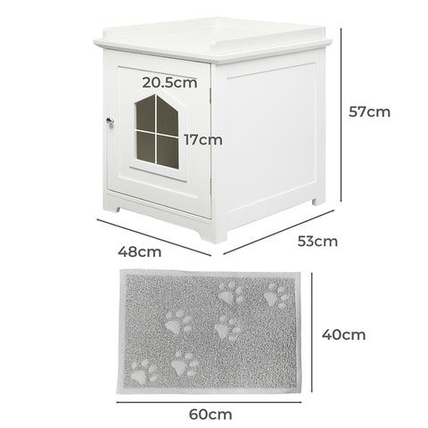 PaWz Cat Litter Box Mat Fully Enclosed-1831592652601167874