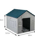 PaWz Dog Kennel Outdoor Indoor Pet Plastic L Blue-1910112971229630466