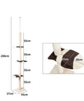 PaWz Cat Scratching Post Tree Condo Beige-1831592753994272770