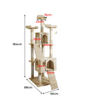 PaWz 184cm Cat Trees Scratching Post Beige-1864184313130651650