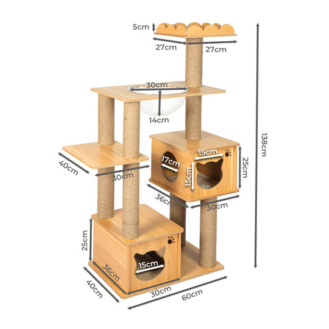 PaWz Cat Tree Scratching Post Scratcher-1910112470622670850
