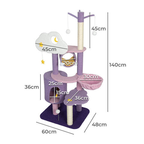 PaWz Cat Tree Kitten Furniture Condo-1831592628735578114