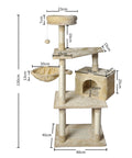 PaWz Cat Tree Toy Scratching Post Scratcher Beige-1831592739339374594