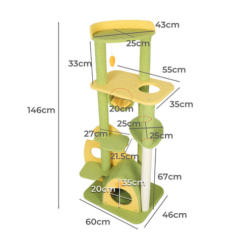 PaWz Cat Tree Kitten Furniture Condo-1864184556102488066