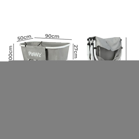 PaWz Pet Bathtub Adjustable Height Folding-1910112487974506498