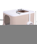 PaWz Cat Litter Box Fully Enclosed Kitty Coffee-1910112950874673154