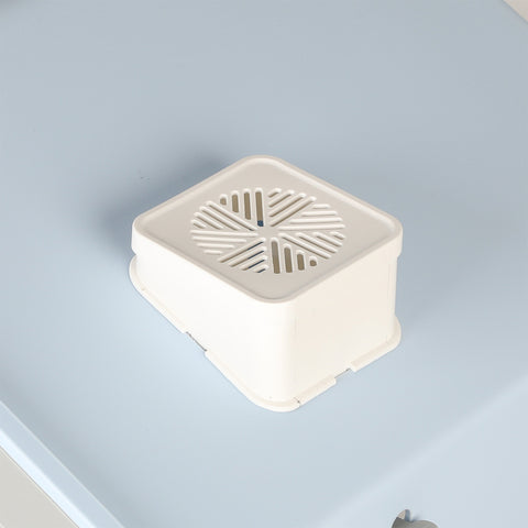 PaWz Fully Enclosed Cat Litter Box Mat Blue-1910112483377549315