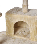 PaWz Cat Tree Toy Scratching Post Scratcher Beige-1864184314212782083