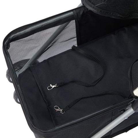 PaWz Large Pet Stroller Dog Cat Carrier Black-1910112545432276995