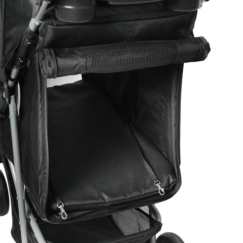 PaWz Large Pet Stroller Dog Cat Carrier Black-1864184623848886275