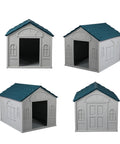 PaWz Dog Kennel Outdoor Indoor Pet Plastic L Blue-1864184512586584068