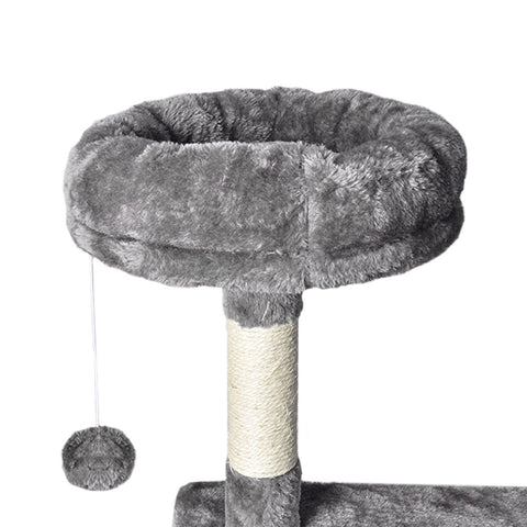 PaWz 130cm Cat Tree Toy Scratching Post Grey-1864184314355388420