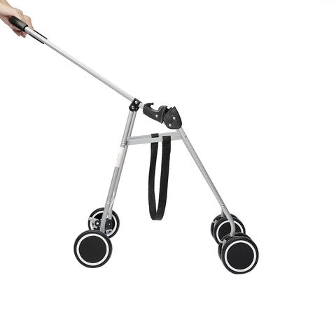 PaWz Pet Stroller Dog Cat Cage Carrier Black-1910112952061661188