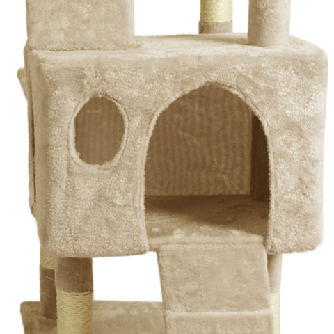 PaWz 184cm Cat Trees Scratching Post Beige-1864184313130651652