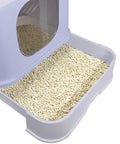 PaWz Cat Litter Box Fully Enclosed Toilet Purple-1864184494186172420