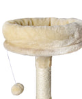 PaWz Cat Tree Toy Scratching Post Scratcher Beige-1864184314212782084