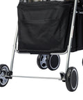 PaWz Large Pet Stroller Dog Cat Carrier Black-1864184624759050244