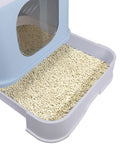 PaWz Cat Litter Box Fully Enclosed Kitty Blue-1864184493691244548