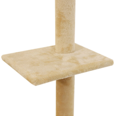 PaWz Cat Scratching Post Tree Cubby Beige-1831592715909992453