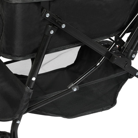 PaWz Pet Stroller Dog Cat Carrier Foldable Black-1910112545834930181