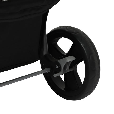 PaWz 4 Wheels Pet Stroller Dog Cat Cage Black-1864184624134098949