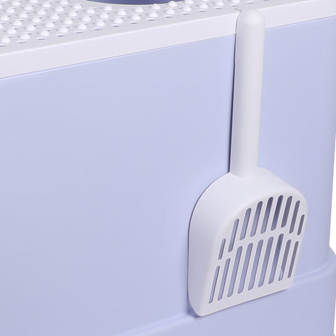 PaWz Cat Litter Box Fully Enclosed Toilet Purple-1910112951273132037