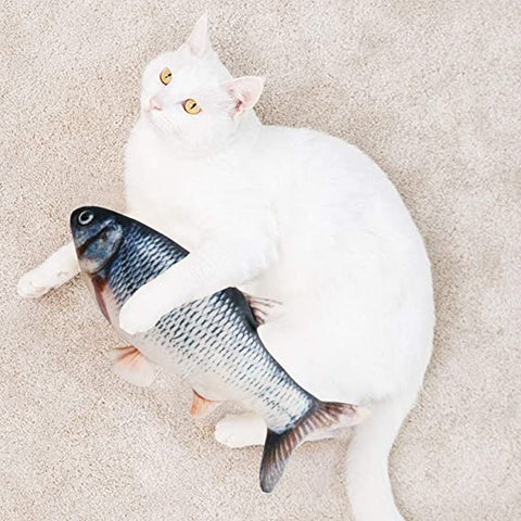 Petwiz Flopping Fish Cat Toy With Catnip