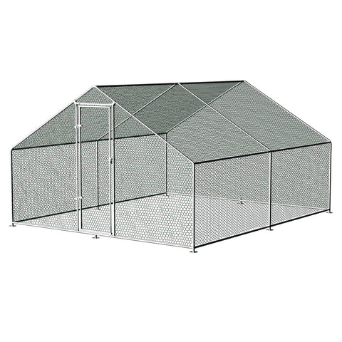 i.Pet Chicken Coop Cage 3x4x2m Galvanised Steel