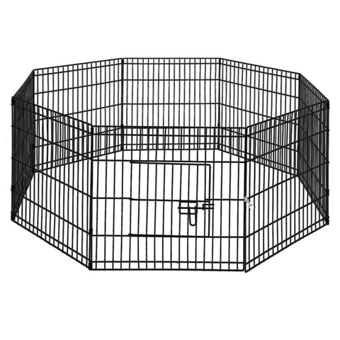 i.Pet 2x24" 8 Panel Dog Playpen Pet Fence Exercise Cage Enclosure Play Pen
