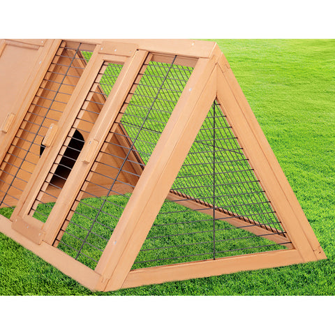 Petwiz Rabbit Hutch Chicken Coop Large Run Wooden Cage Outdoor