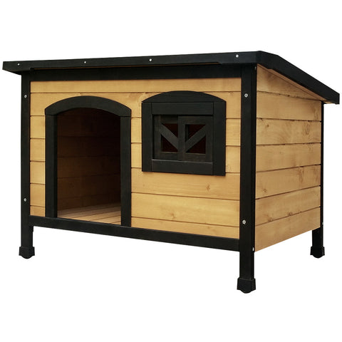 i.Pet Dog Kennel Extra Large Wooden Outdoor Indoor Puppy Pet House Cabin Crate Weatherproof