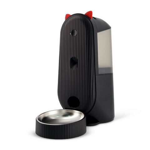 Petwiz AutoNourish Automatic WiFi Camera Pet Food Feeder – Black