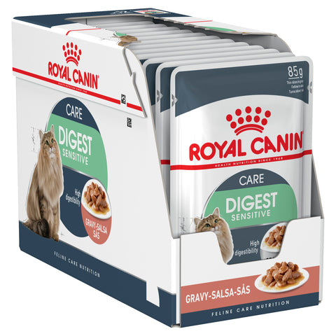 Royal Canin Digest Sensitive Gravy Wet Cat Food 85g x 12