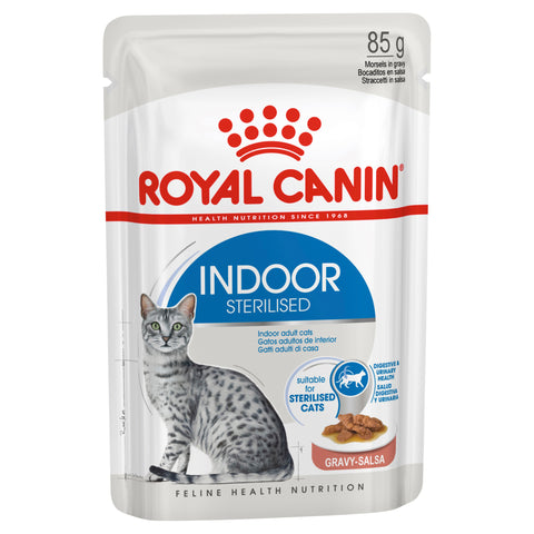 Royal Canin Indoor Cat Food In Gravy 85g x 12