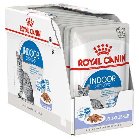 Royal Canin Indoor Cat Food In Jelly 85g x 12
